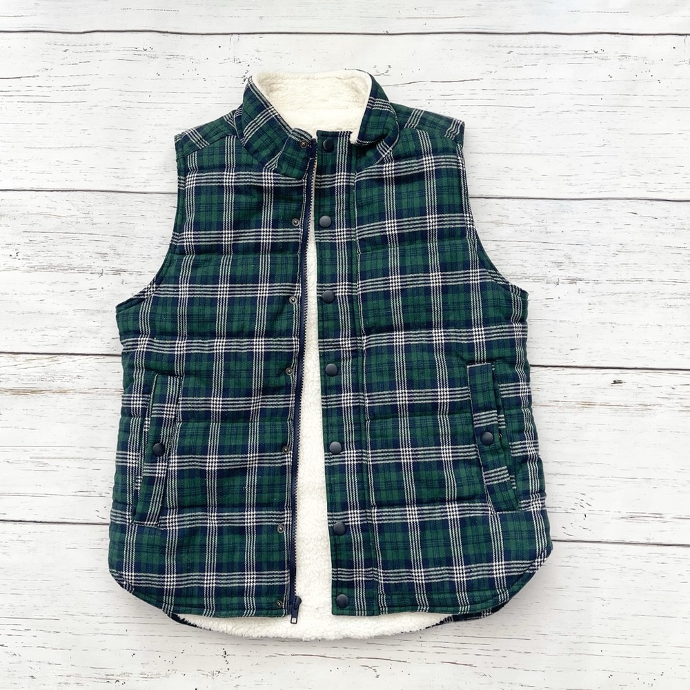 Skies Are Blue Plaid Vest